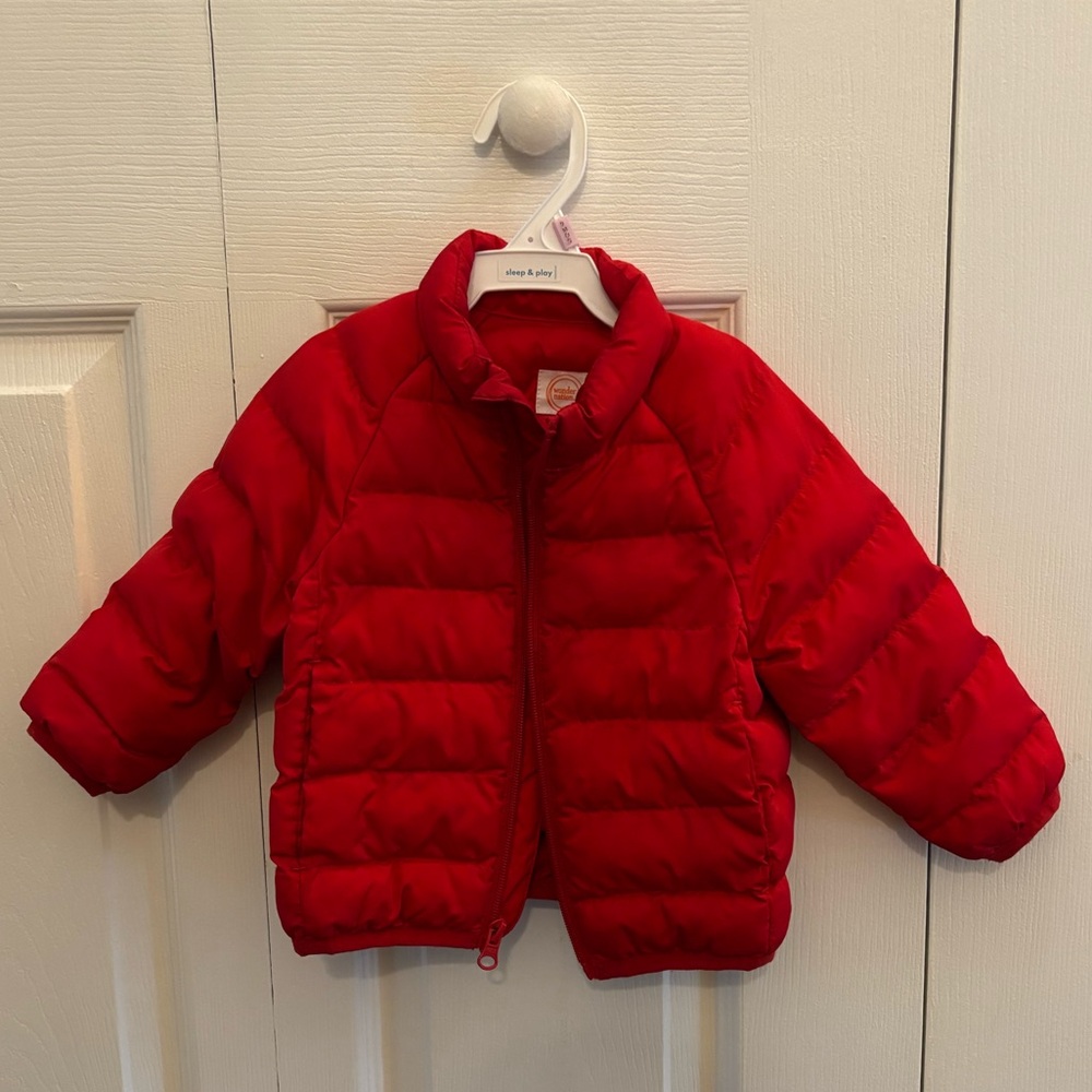 Red Puffer Jacket for Toddler